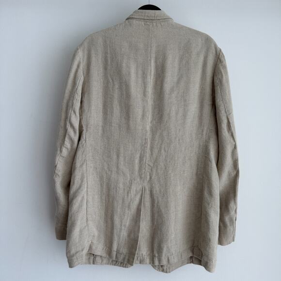 Polo Ralph Lauren Blazer Mens Medium 100% Linen Sport Coat Chore Unstructured - Picture 4 of 10